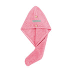 Hair Bear Microfiber Button-Up Hair Towel