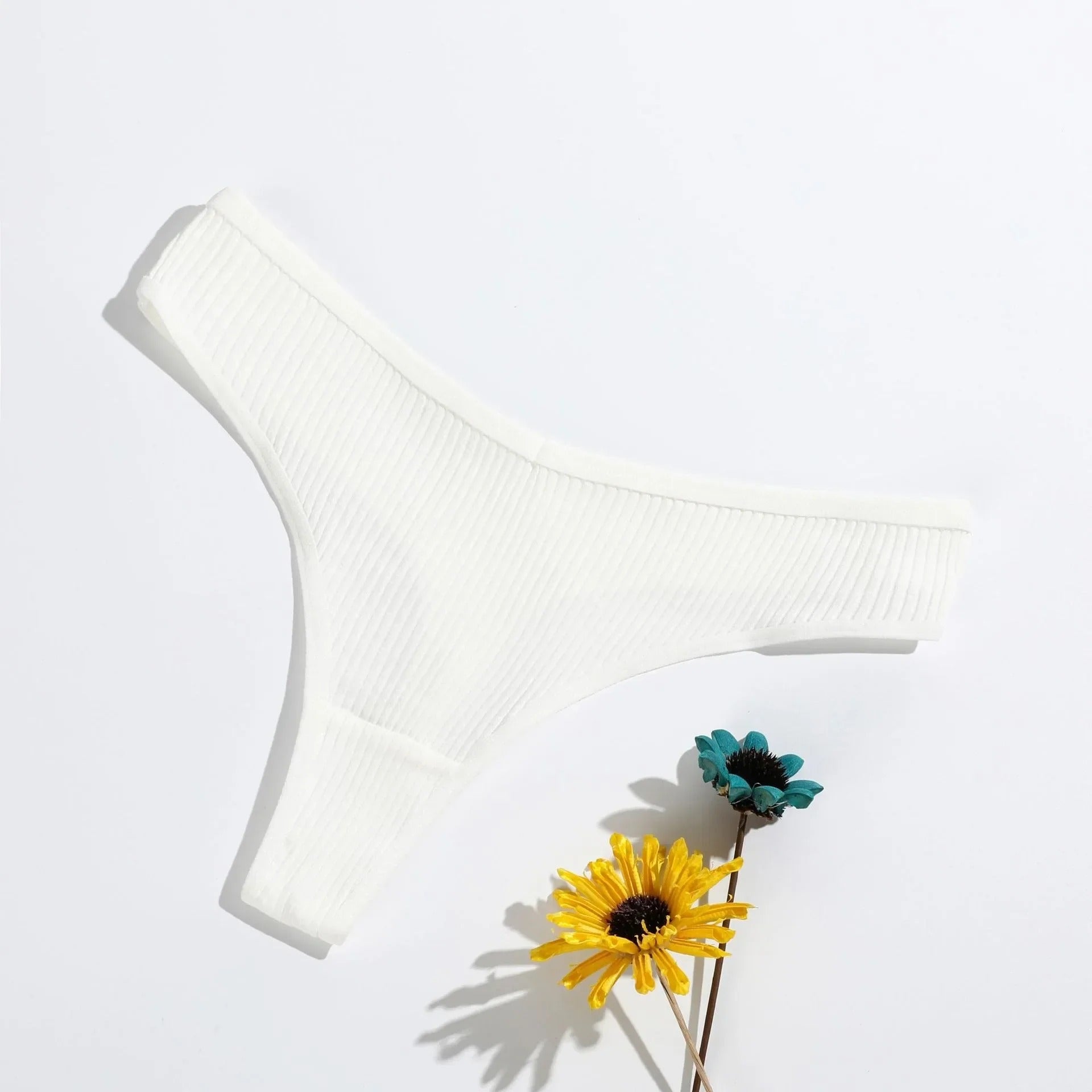 Orchard Cotton Striped Thong Panty 10-Pack